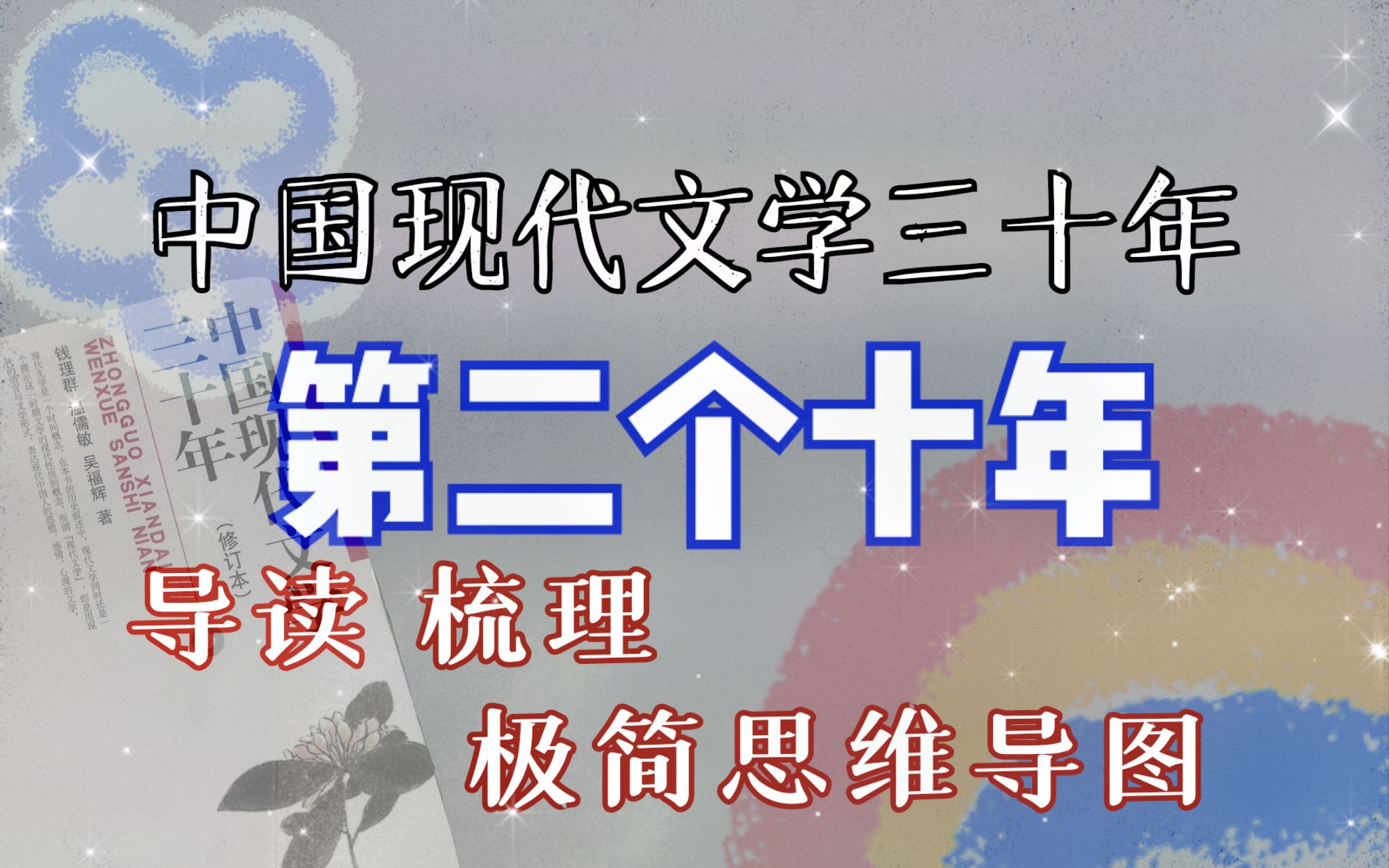 [图]【文学考研】极简思维导图带读现代文学第二个十年（思潮运动、小说、诗歌、散文、戏剧）