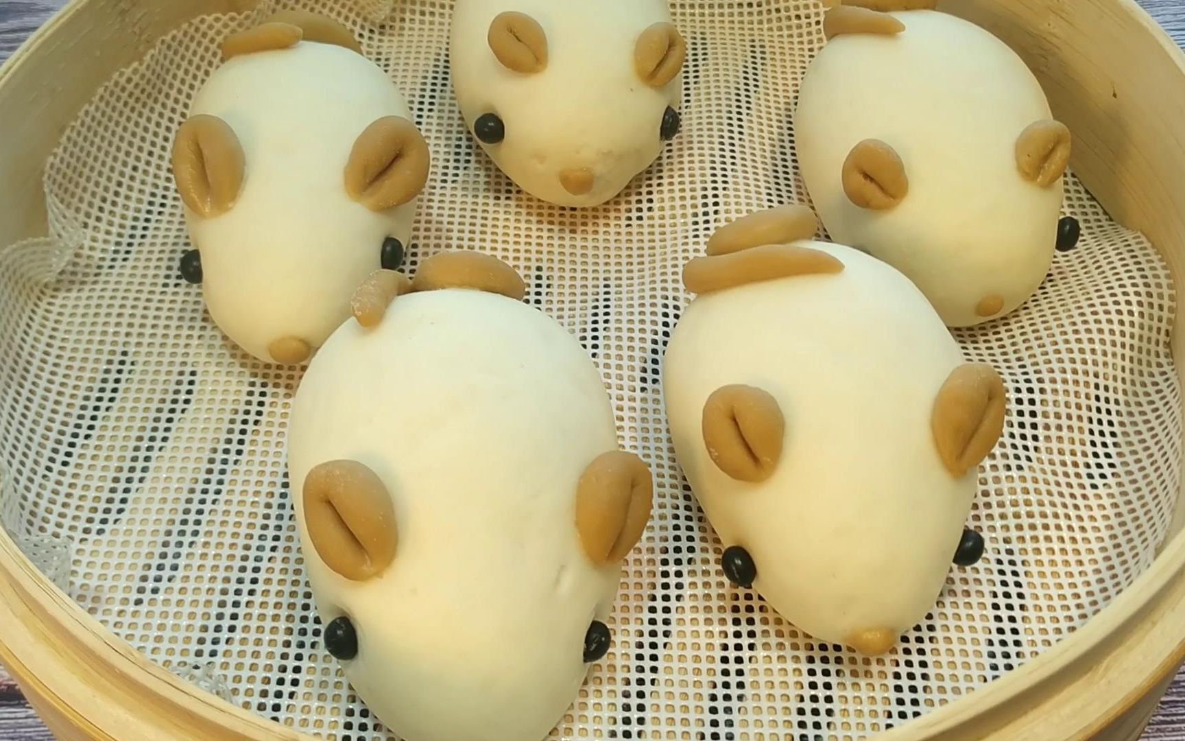 小老鼠馒头年夜饭必备,寓意2020鼠年焕然一新,大吉大利,真好吃