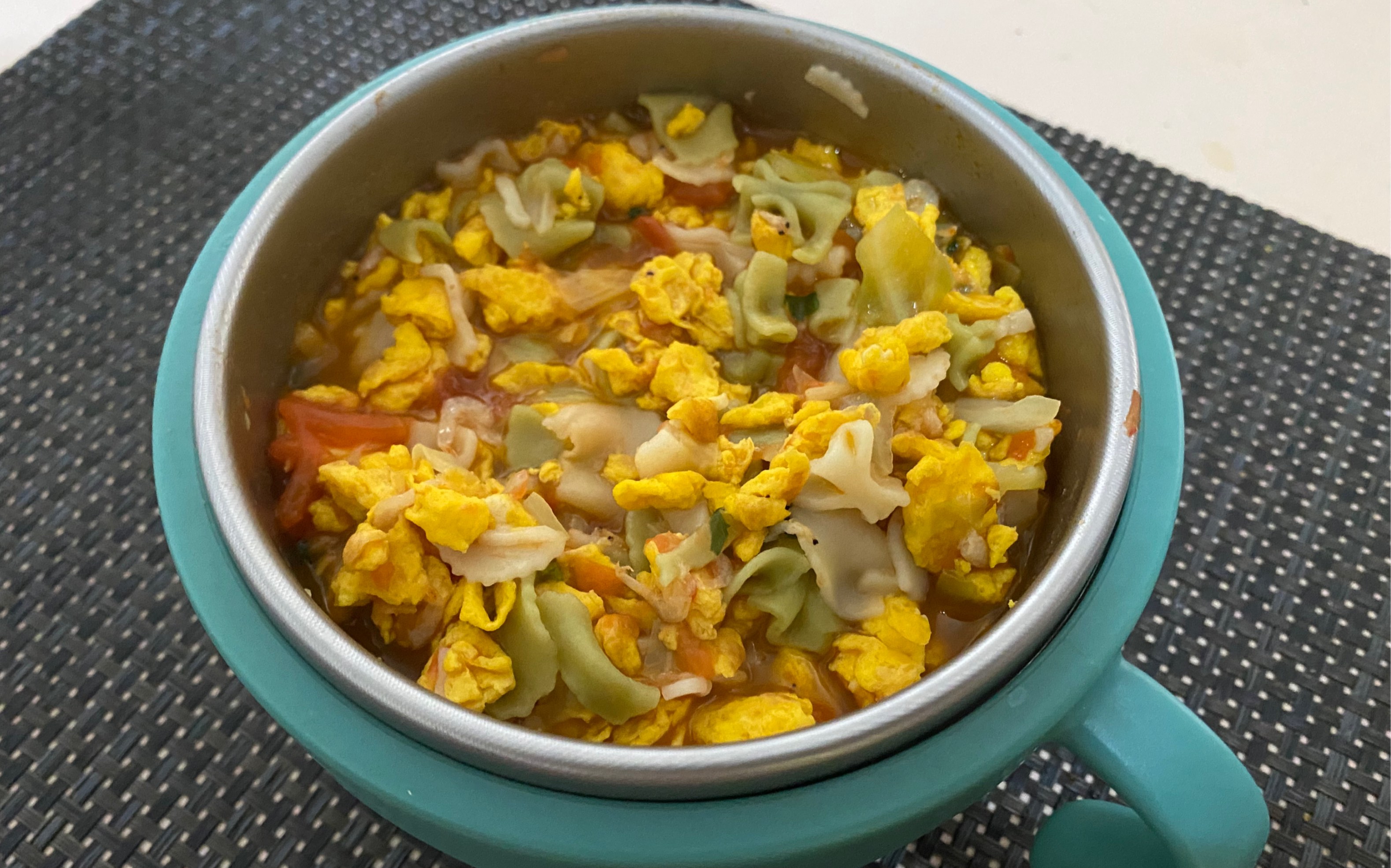 鸡蛋蝴蝶面!别说小孩爱吃了,就连我这个大人也无法抵抗这般美味