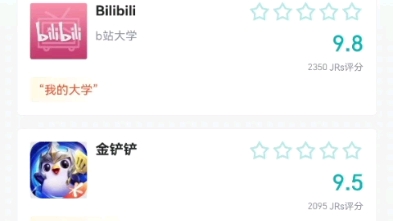 大学生软件虎扑评分哔哩哔哩bilibili