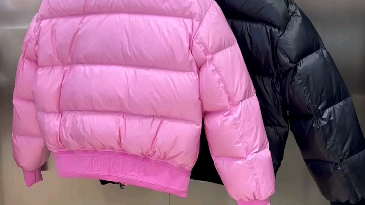 蒙口粉色羽绒服广东站西