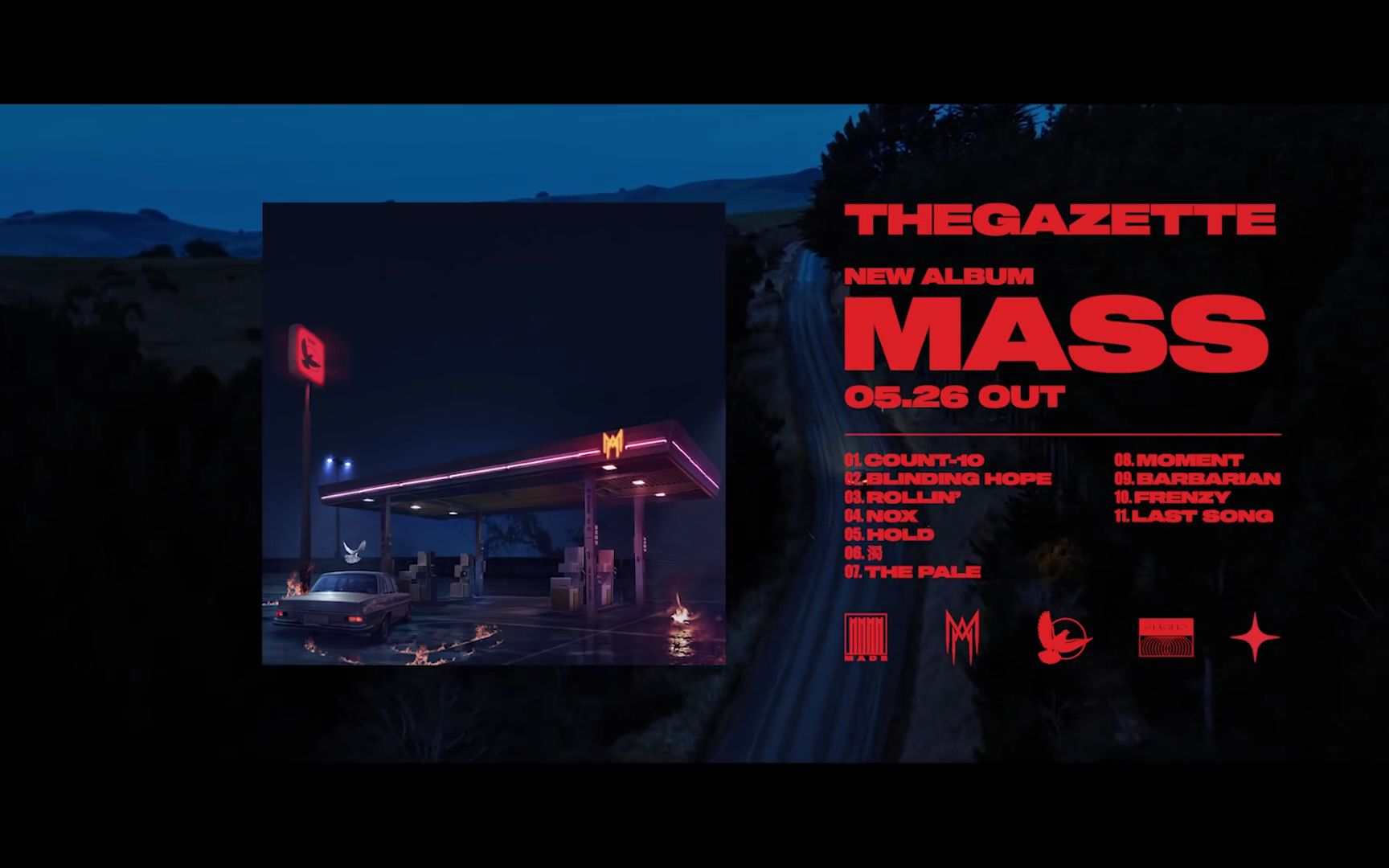 【日本视觉系摇滚乐队】THE GAZETTE  新专辑『MASS』 (歌曲试听)哔哩哔哩bilibili