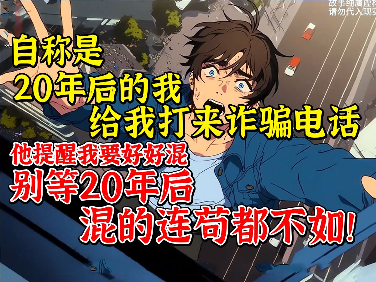 一个自称是20年后的我 给我打来诈骗电话,他提醒我要好好混 别等20年后混的连苟都不如!《透明拉黑》第一集哔哩哔哩bilibili