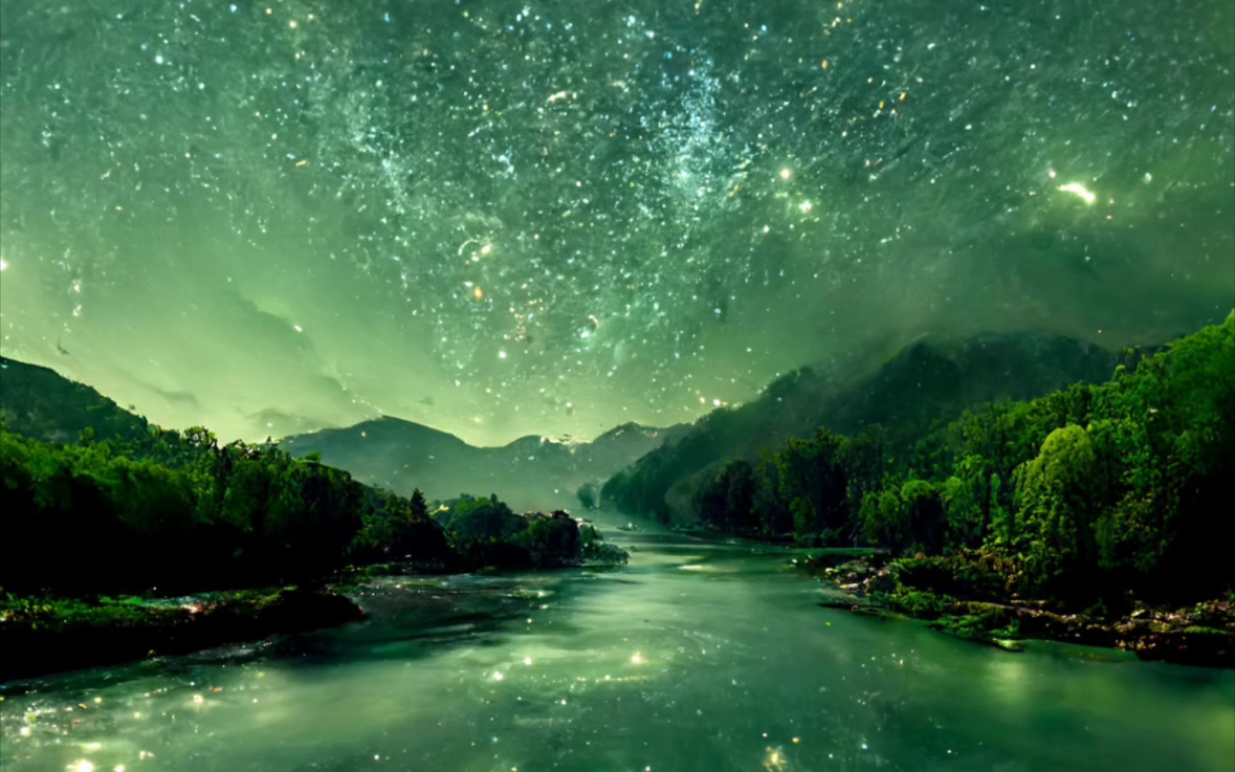 峡谷星河ai绘画