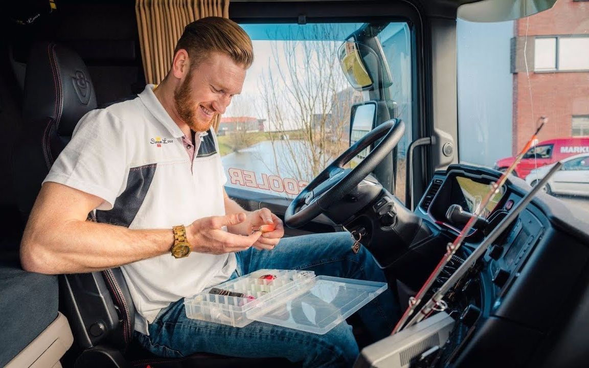 欧洲卡车司机的悠闲生活 荷兰小哥日常vlog 与同事垂钓!