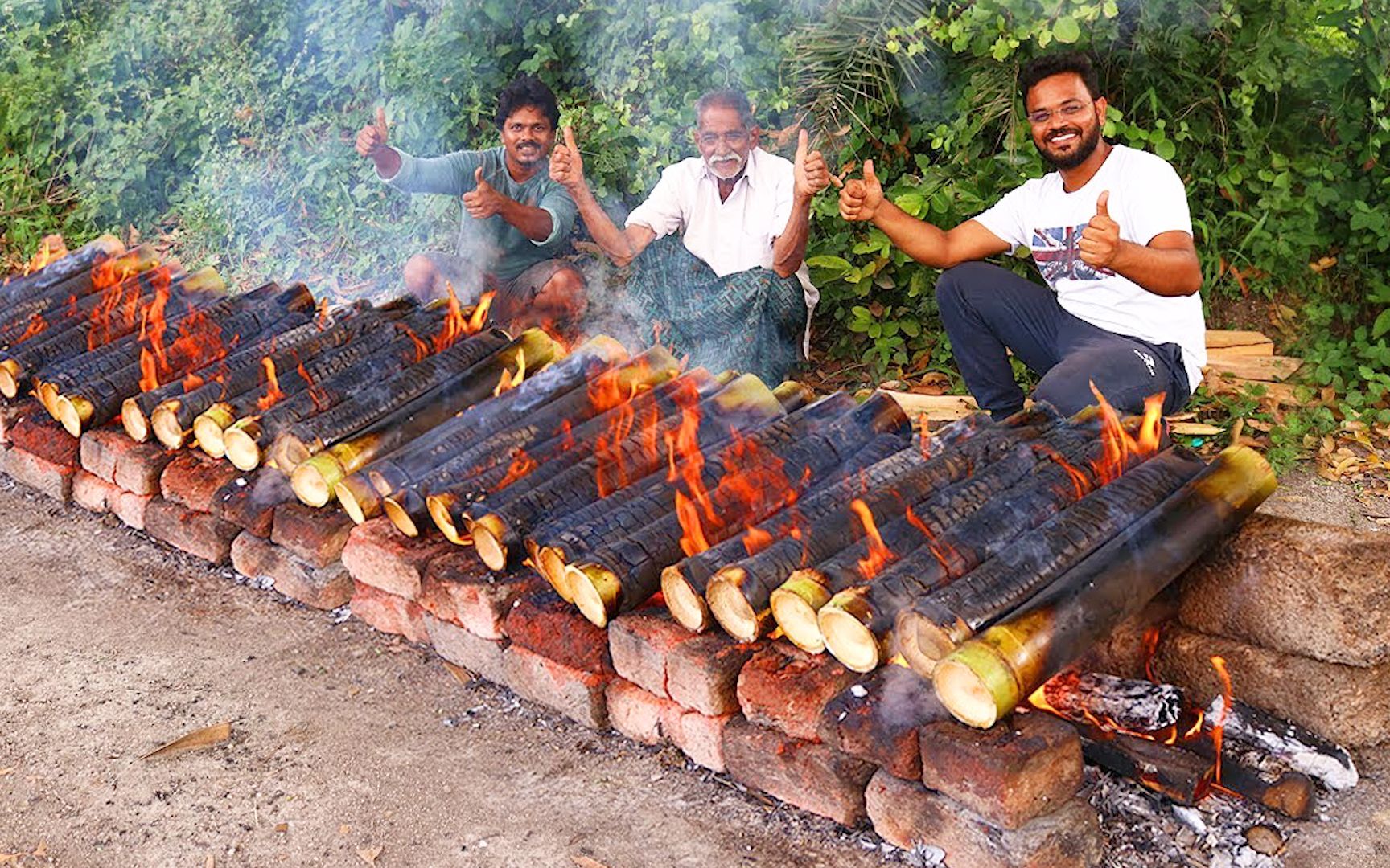 印度人这样制作"竹筒鸡",光是调料就让人头晕