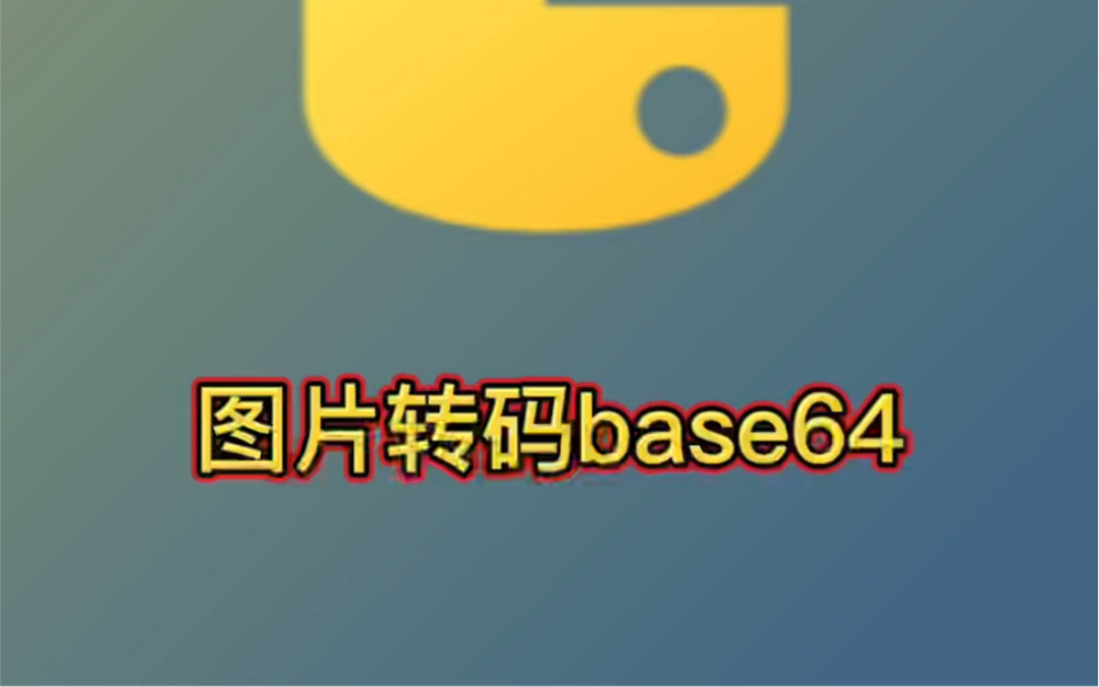 Python base64 利用python将图片转码base64代码实现哔哩哔哩bilibili