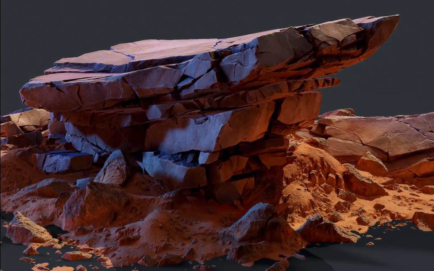 [zbrush] 雕刻zbrush岩石雕刻