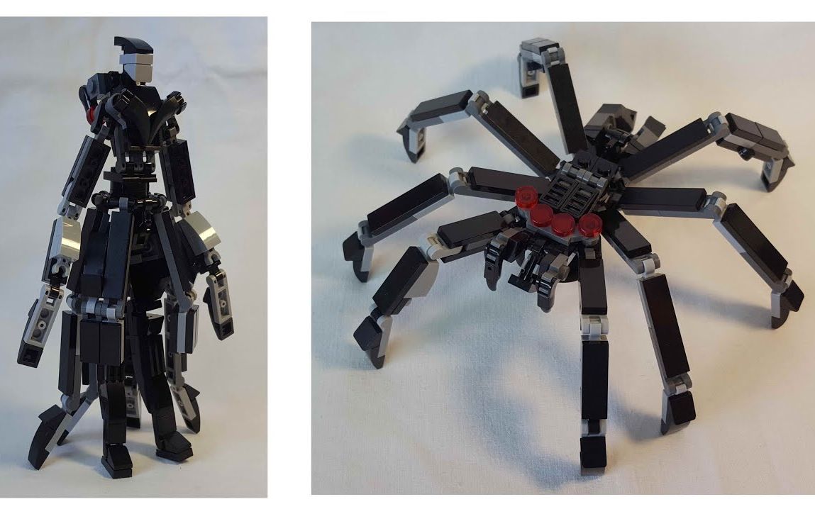 乐高moc教程 变形金刚 arachnoqueen 蜘蛛机甲 拼搭指南_哔哩哔哩
