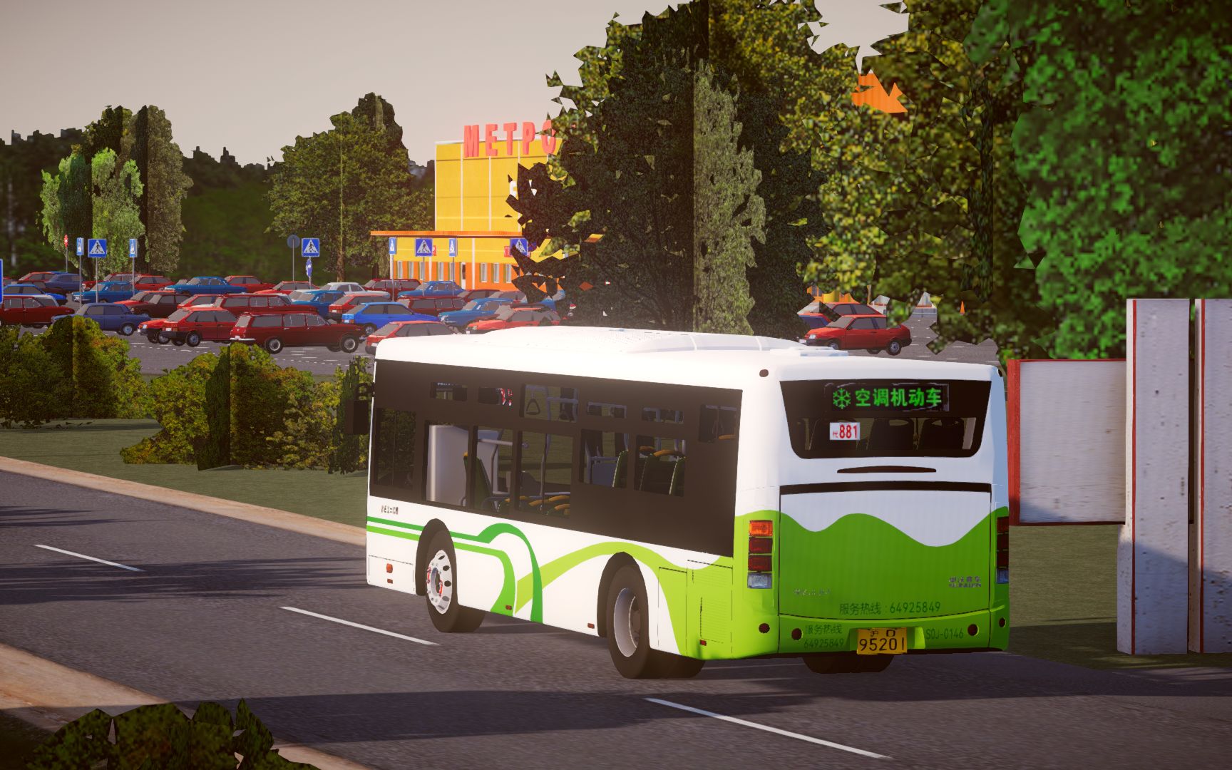 【pbsu/水】巴士二公司swb6107hg5跑ponaex city地图191线 门位pov