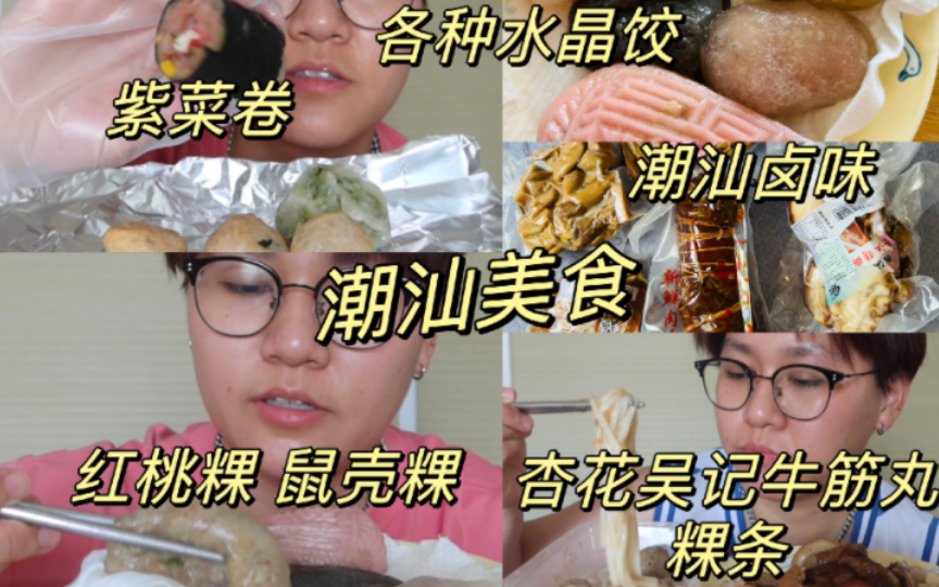 「潮汕美食(下)」各种透明水晶饺各种粿一次性吃过瘾 牛肉最好吃的店 潮汕卤味 生肠粉肠蛋黄猪脚 满是肉馅的紫菜卷 虾枣哔哩哔哩bilibili