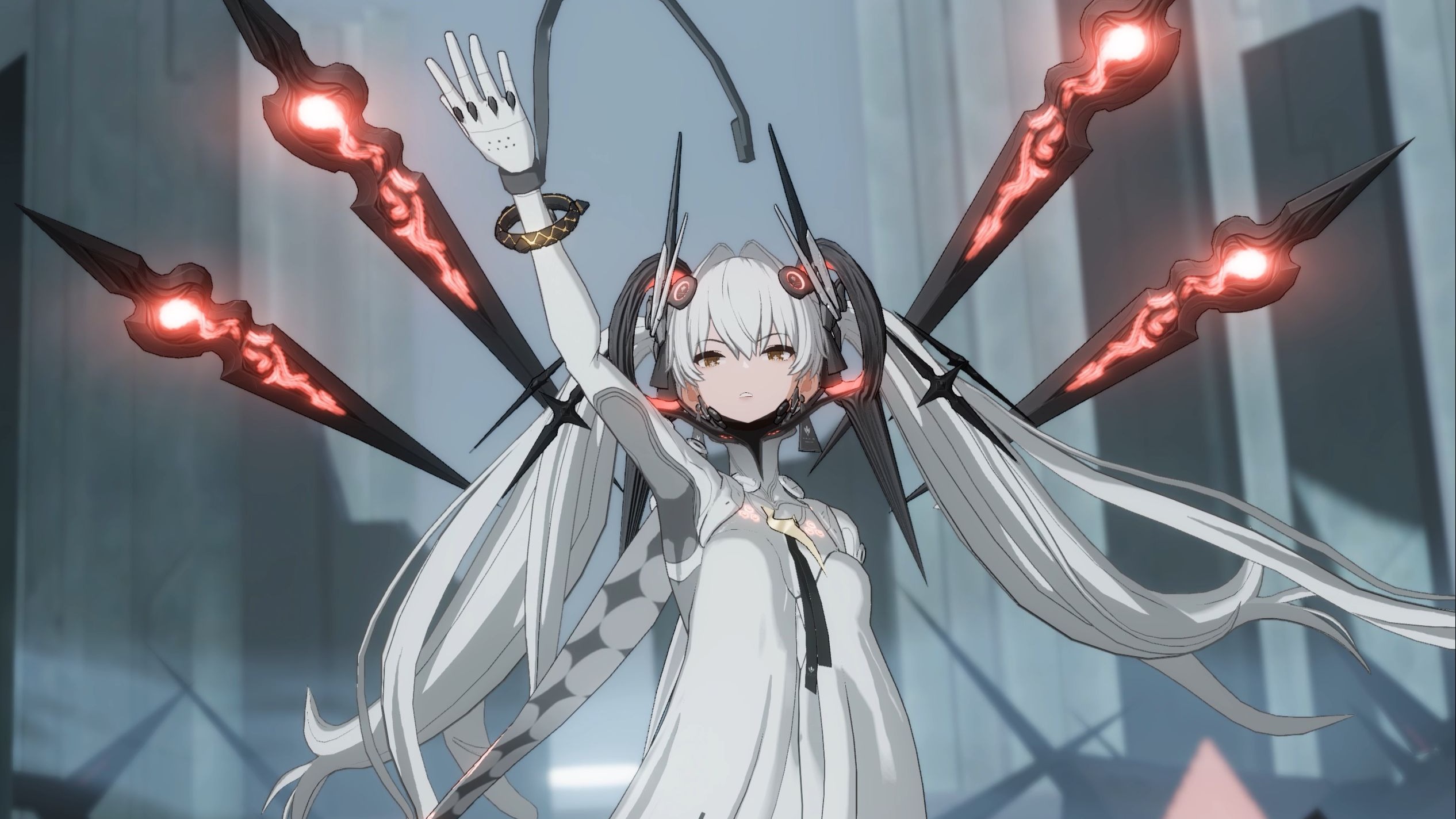 战双:帕弥什 4k 露娜 银冕 最高画质特效动作慢放展示