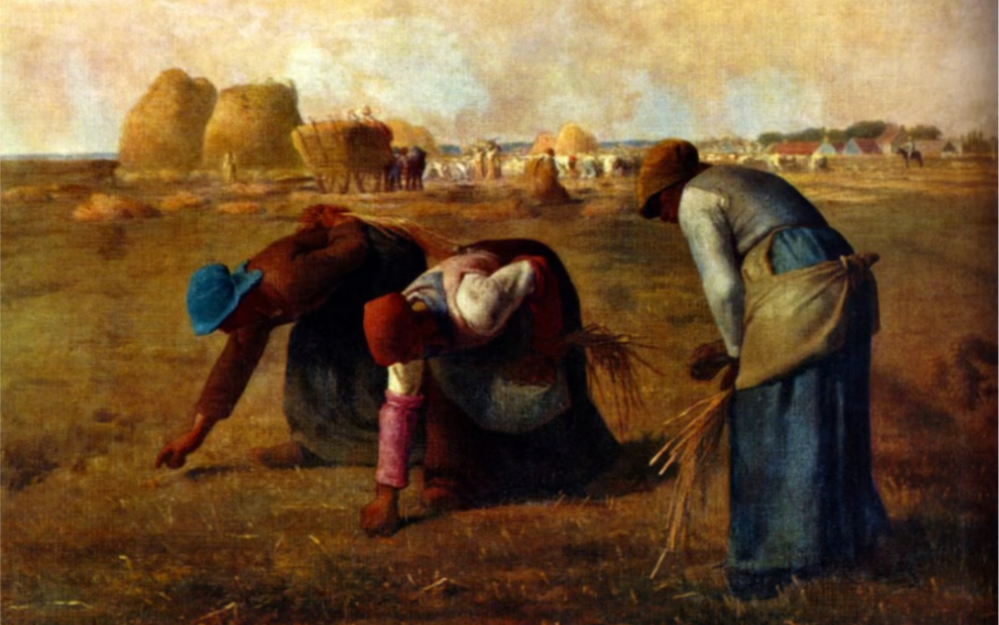 拾穗者 19世纪 法国 米勒