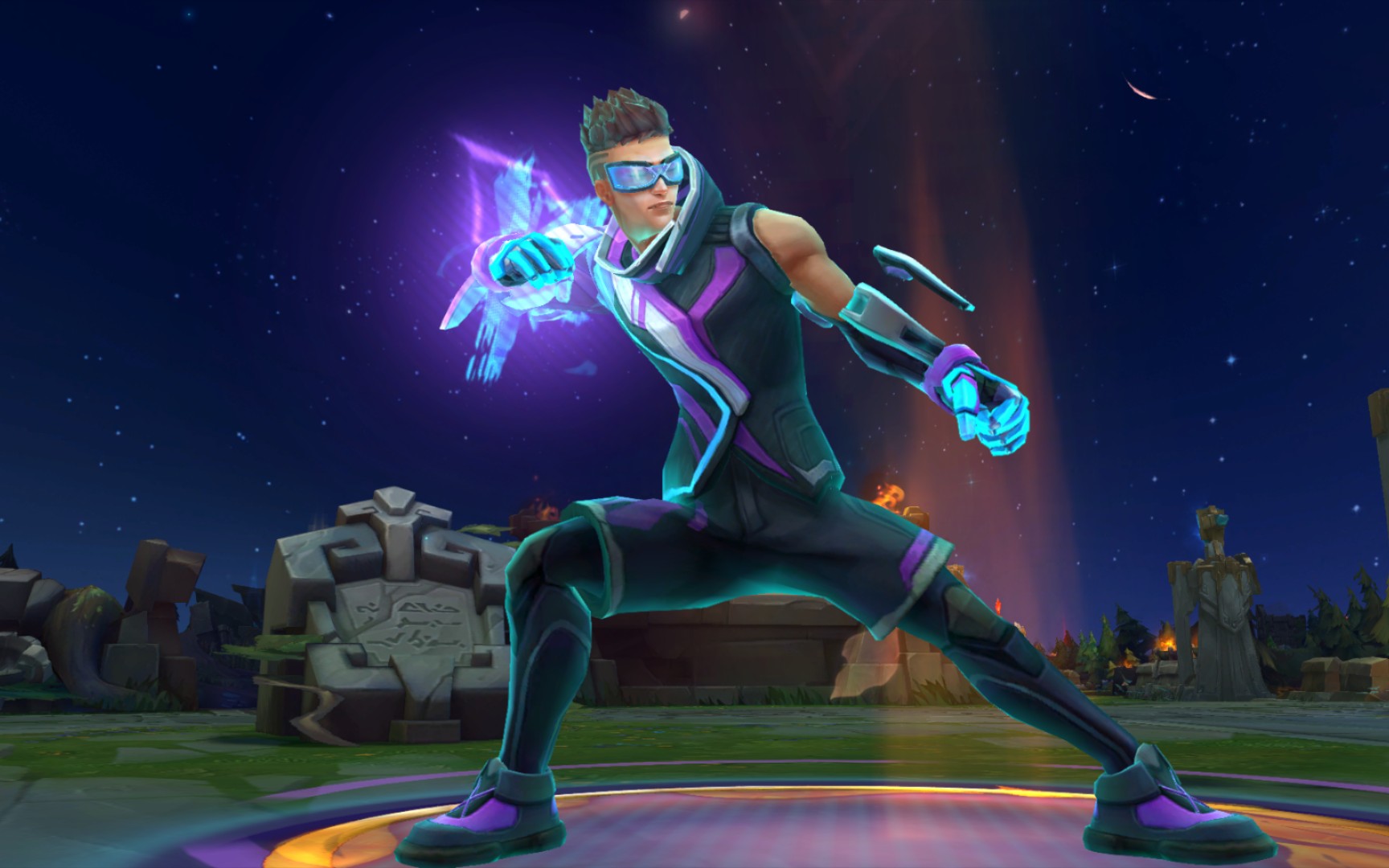 盲僧新皮肤变成精神小伙?巅峰之星 李青3d全技能特效鉴赏_英雄联盟