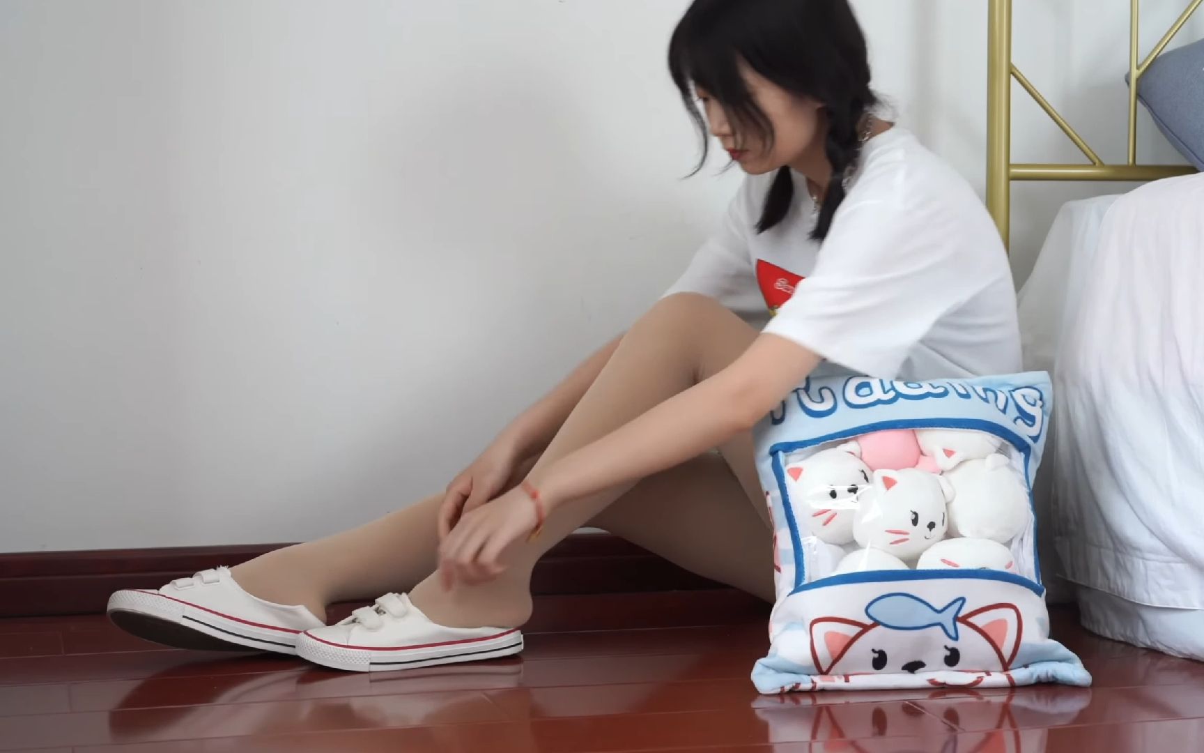 944期:小凌 秋日月光 帆布鞋 厚肉丝 上