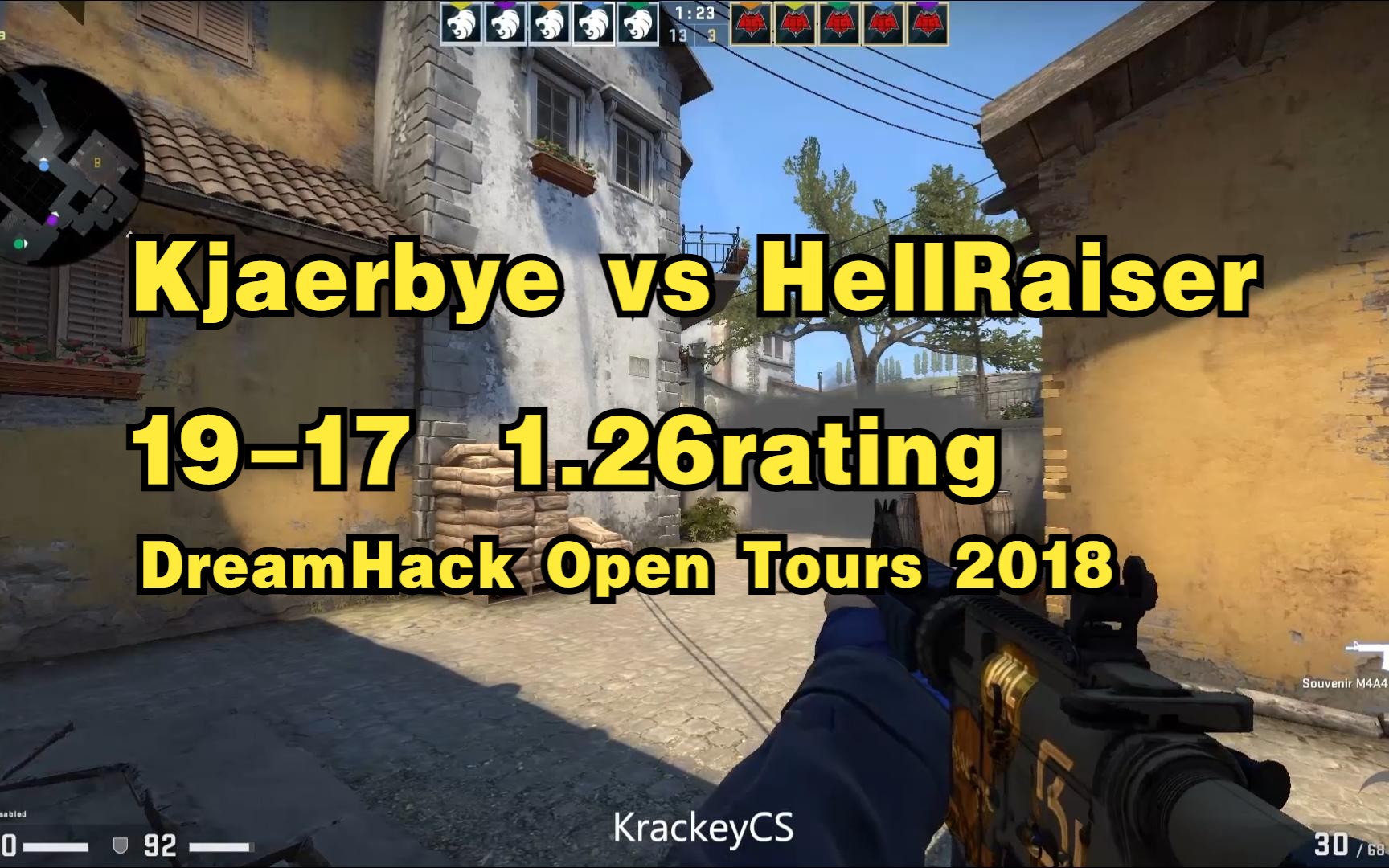 [CSPOV]Kjaerbye vs HellRaiser 2018DreamHackOpen图尔决赛 图2炼狱小镇CSGO