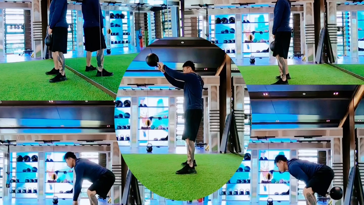 壶铃swing动作进程