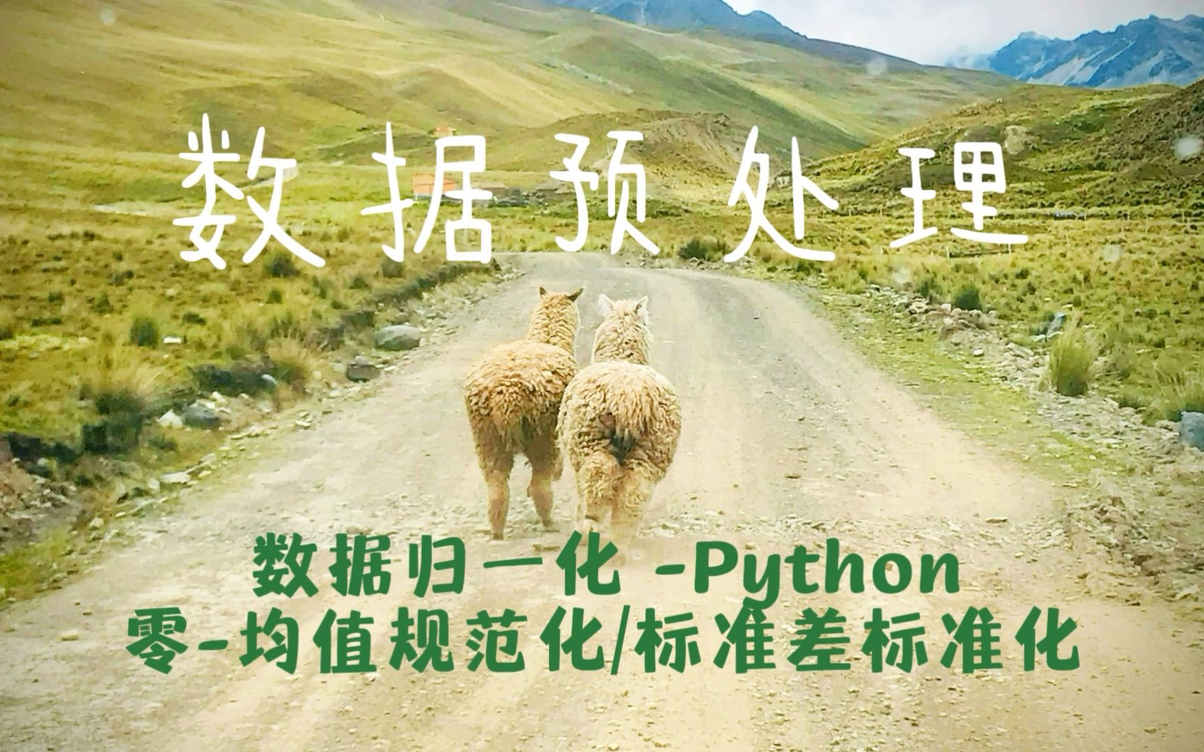 [数据预处理Python] 9数据归一化/规范化 零均值规范化/标准差标准化/Zscore哔哩哔哩bilibili