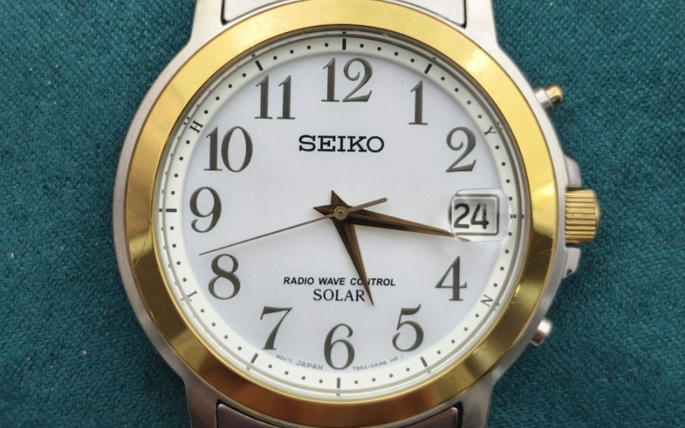 精工7b52光动能电波男表