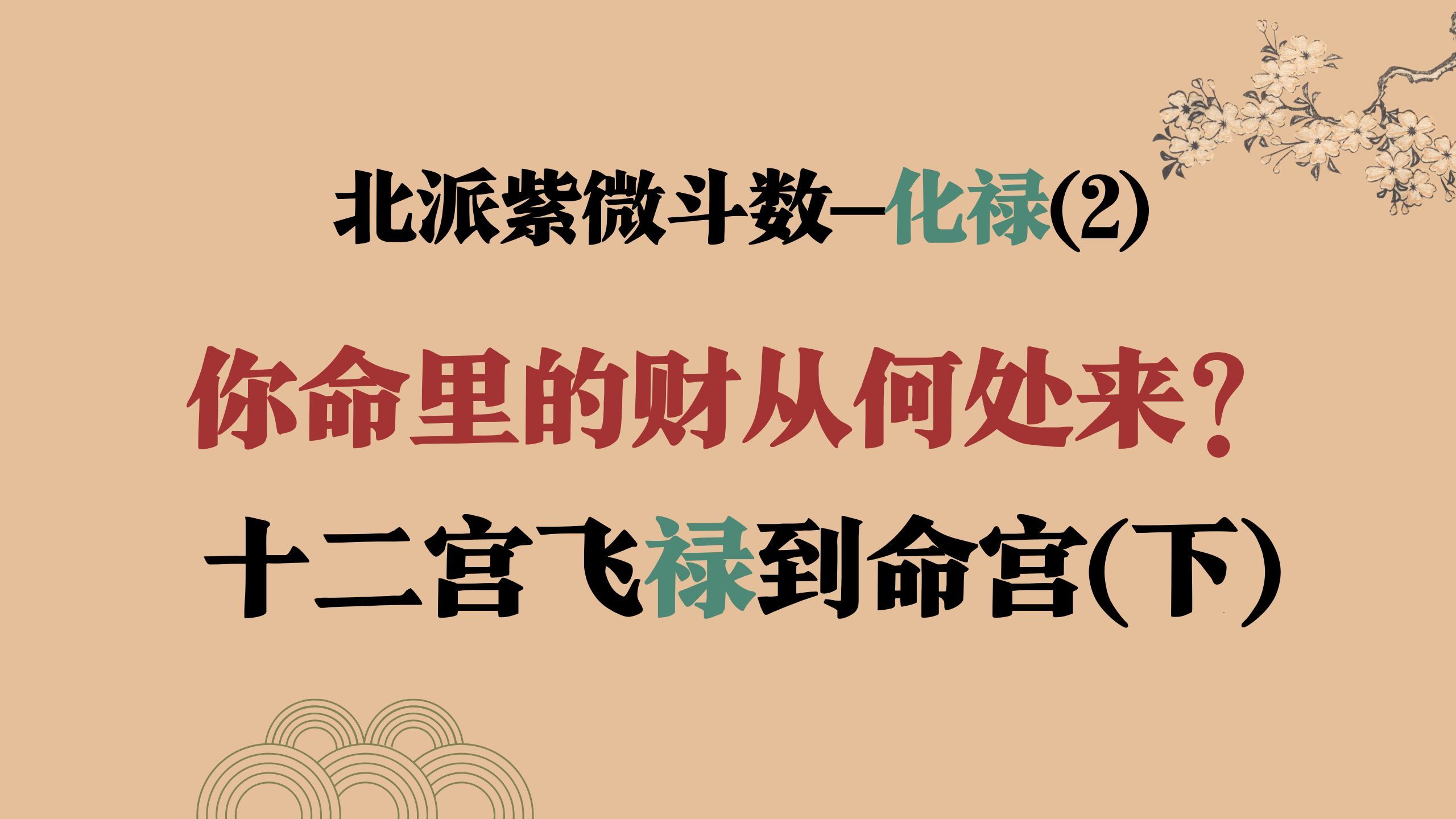 禄是谁给你的?来因宫为12宫飞禄到命宫详细解析,生年禄在命宫详解(下)哔哩哔哩bilibili