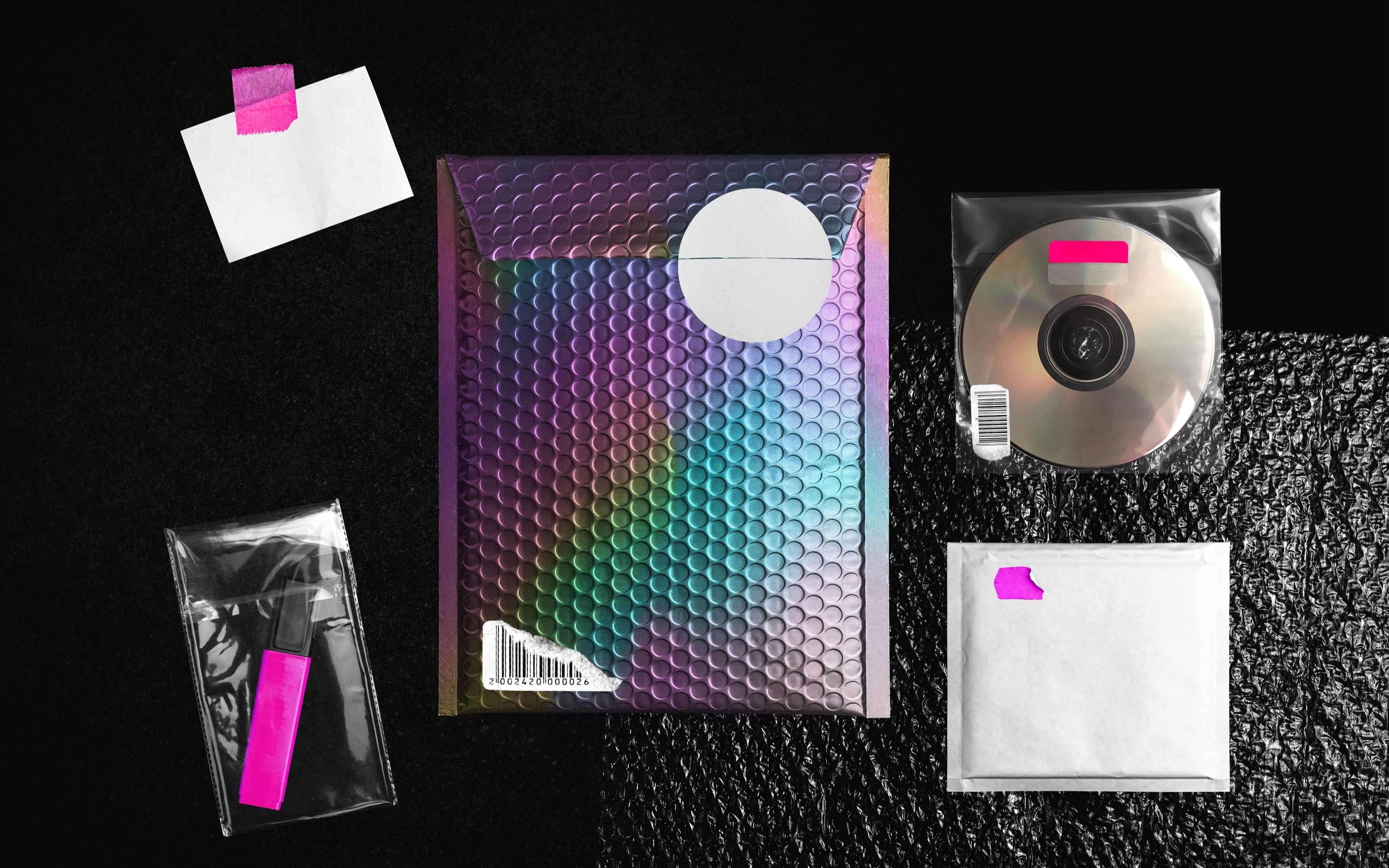 【ps素材】潮流 透明塑料 薄膜 样机 元素合集