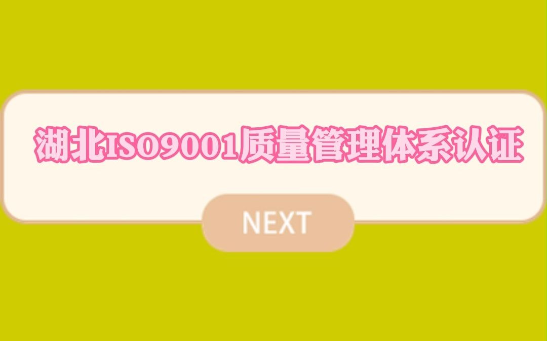 2023.10.29 湖北ISO9001质量管理体系认证哔哩哔哩bilibili