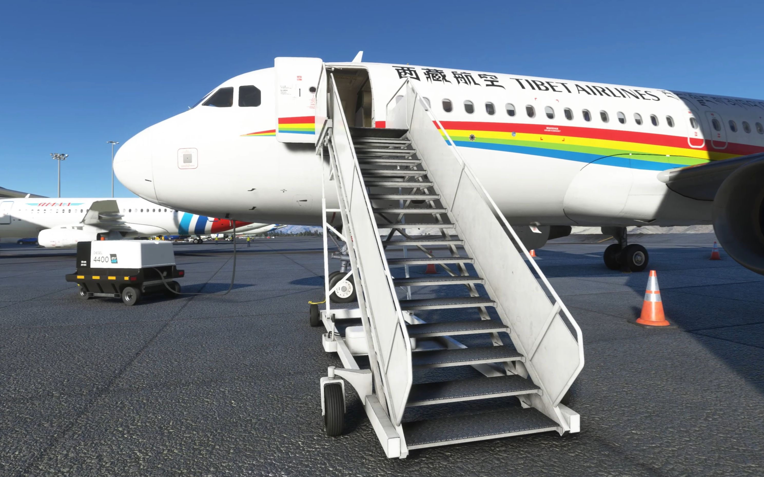 西藏航空的飞机在拉萨【微软模拟飞行2020】