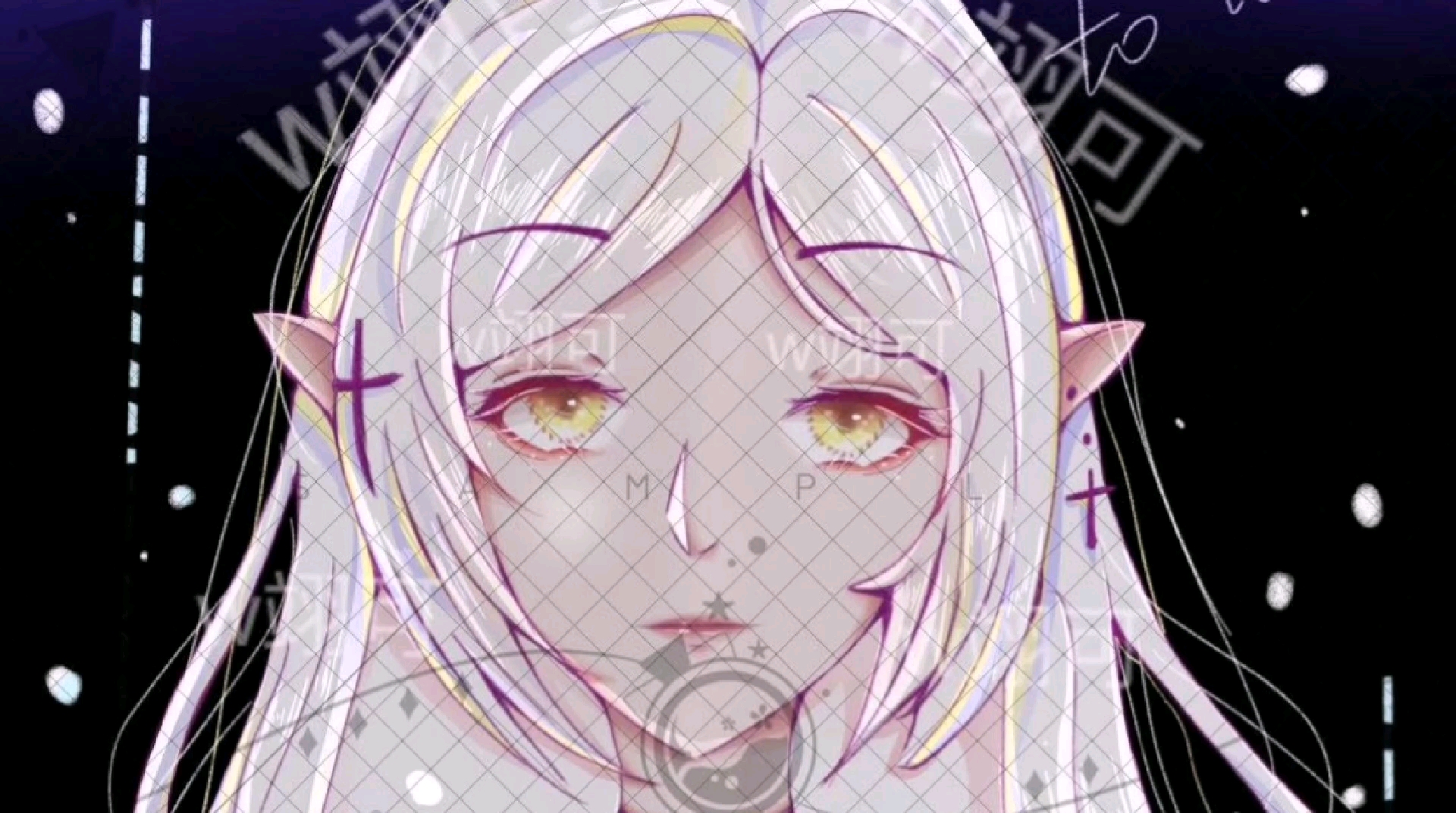 【指绘】一个白头发的小姐姐