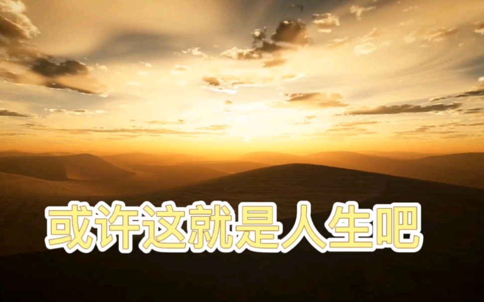 或许这就是人生吧