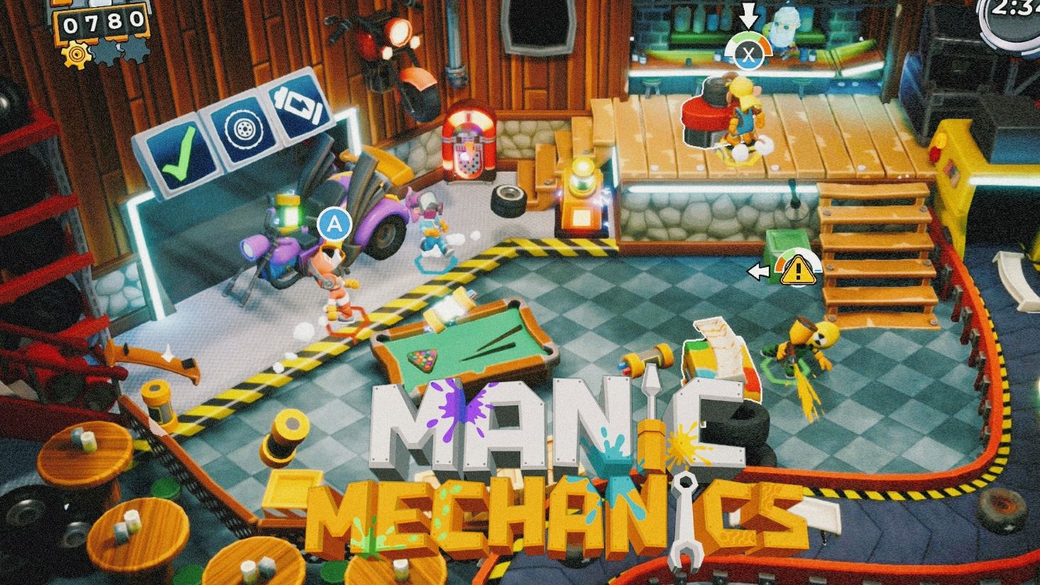 [图]可爱风的欢乐多人合作《胡闹修车Manic Mechanics》正式上线多平台！一款容易友尽的"分手"游戏 | 支持本地/在线联机