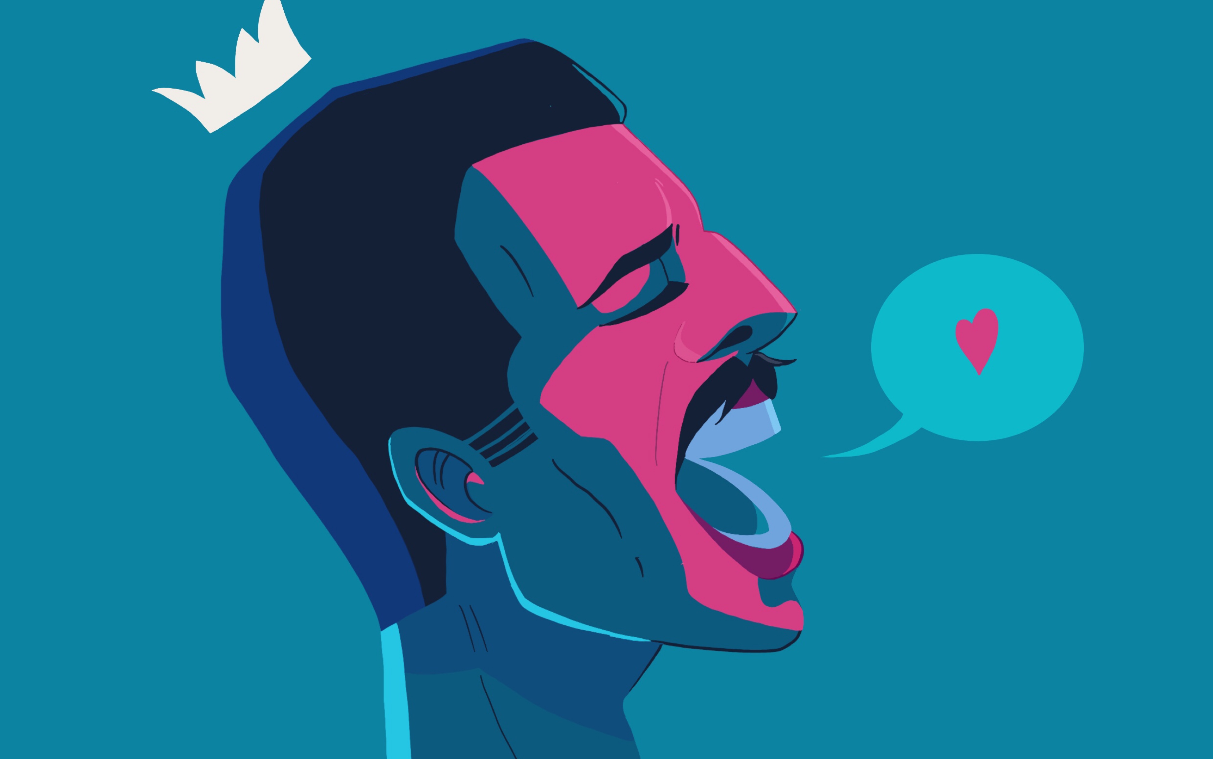 【procreate/ipad pro绘画】插画—致敬皇后乐队