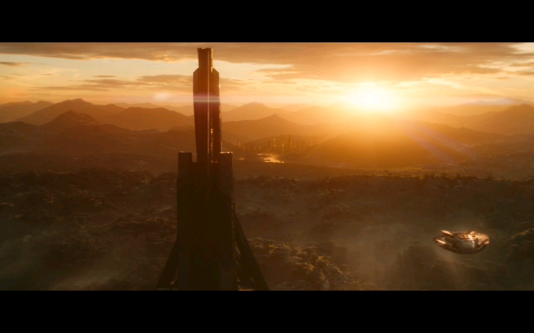 夕阳下的瓦坎达