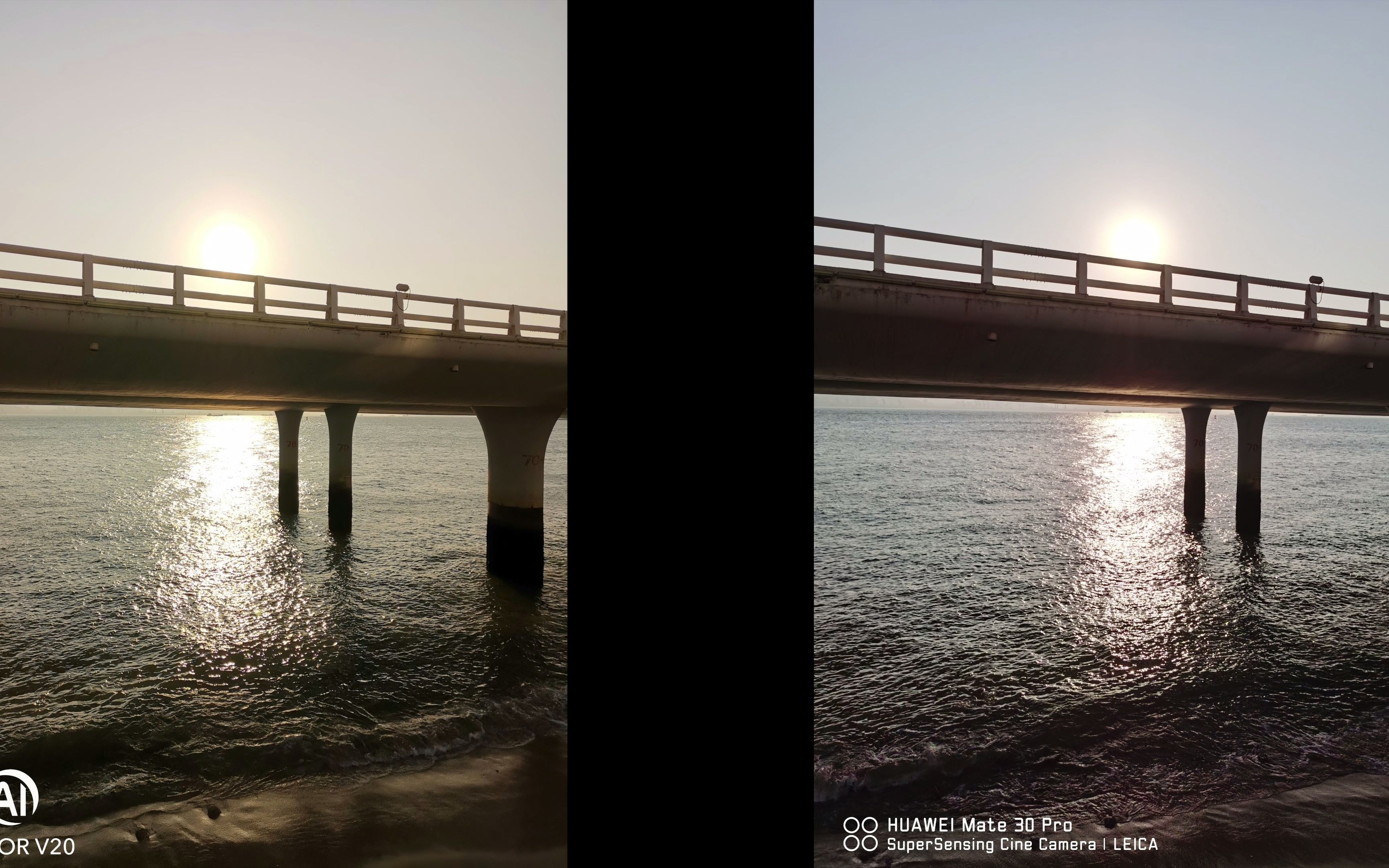 (荣耀v20对比华为mate30 pro拍照测评)