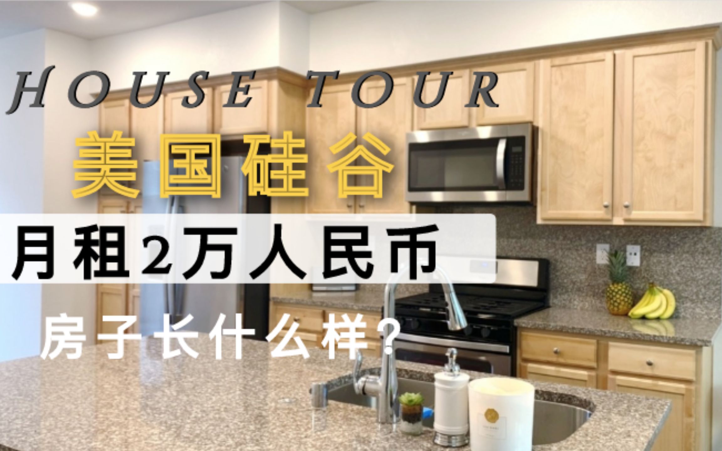 [图]美国硅谷月租2万多人民币的房子长啥样？| 带你们参观我的家 House tour 2019