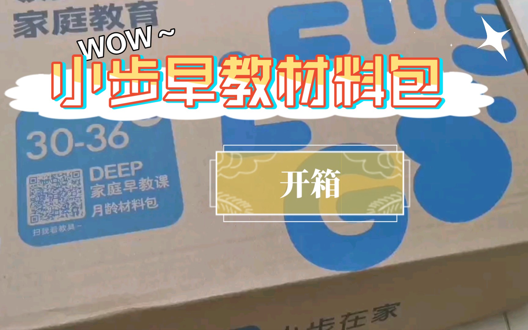 小步DEEP家庭早教课材料包开箱(3036月龄)哔哩哔哩bilibili