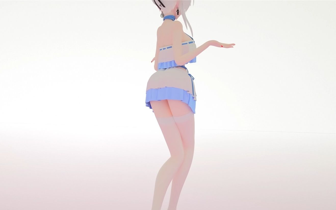 【布料/MMD弱音】清凉可爱泳衣Will You Go Out With Me哔哩哔哩bilibili