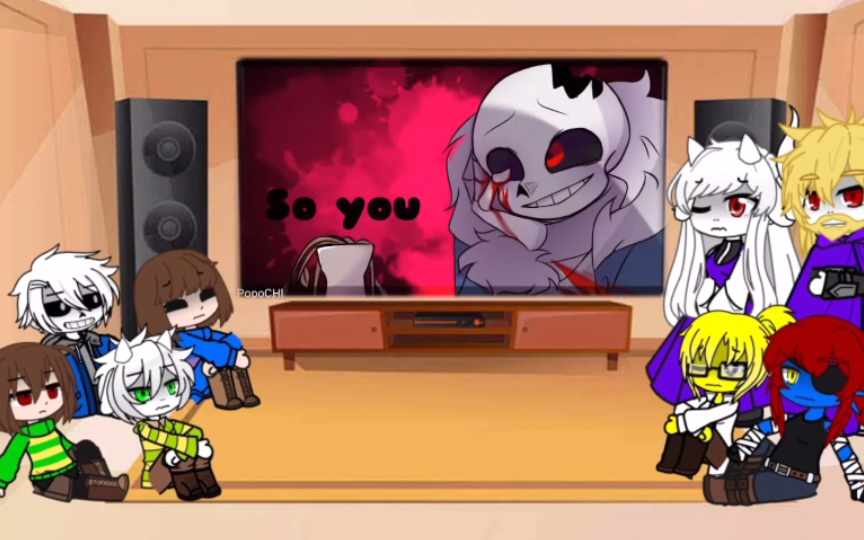 [图]Undertale reacciona a Horror sans（注意闪光！）