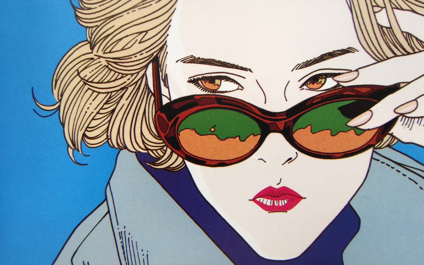 画师"江口寿史":动漫插画(第2期)73【"画集"赏析第1708期】_哔哩