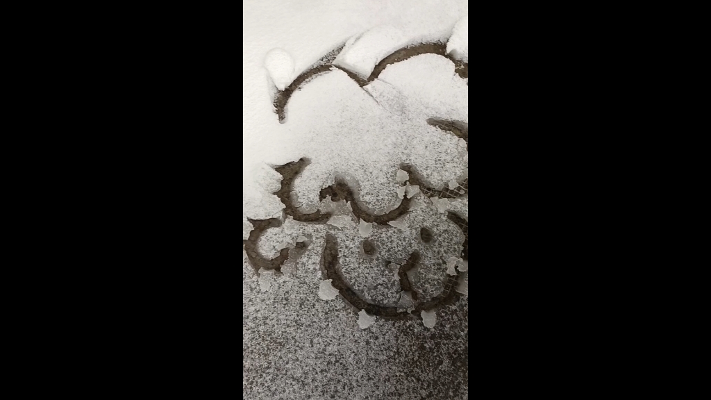 [图]雪地畅想(◍•ᴗ•◍)❤雪花飞扬中，虽然留着清鼻涕，小手冻僵，但还是很快乐，好久没有那么幼稚过了，那么轻松，没有烦恼，只讲玩