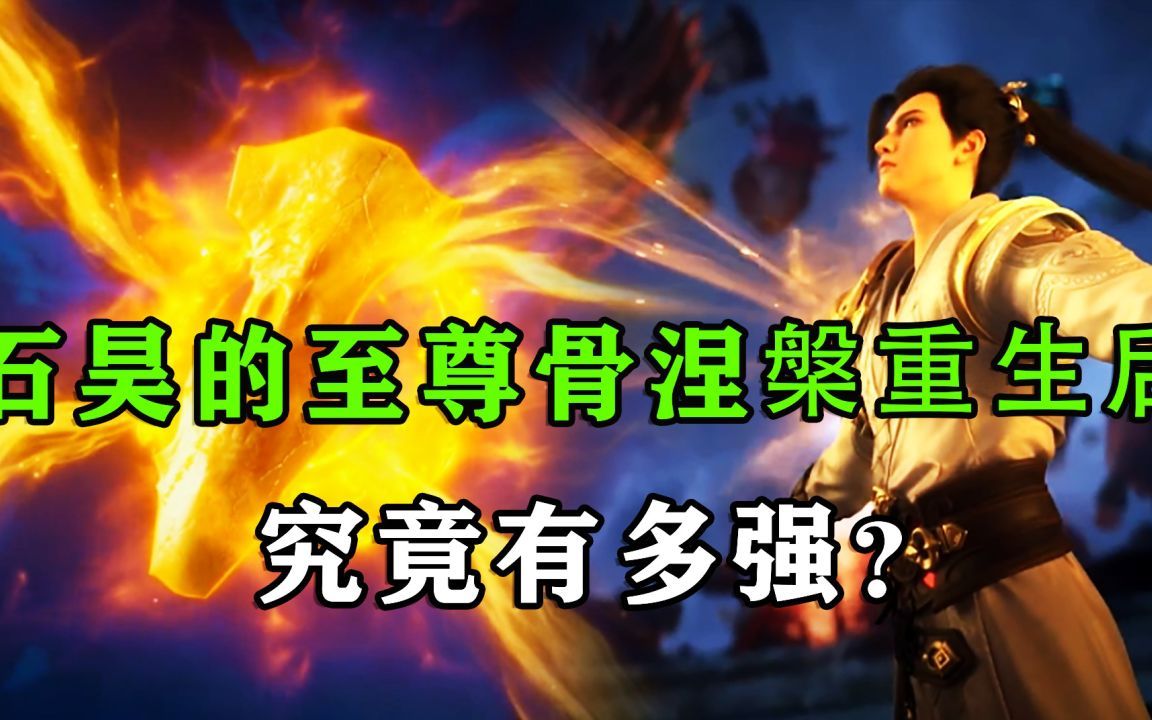 完美世界:石昊的至尊骨涅槃重生后,变的有多强?