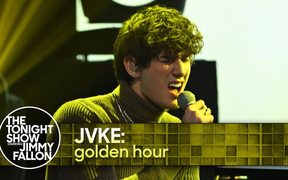 【中英字幕】jvke热单golden hour吉米今夜秀现场