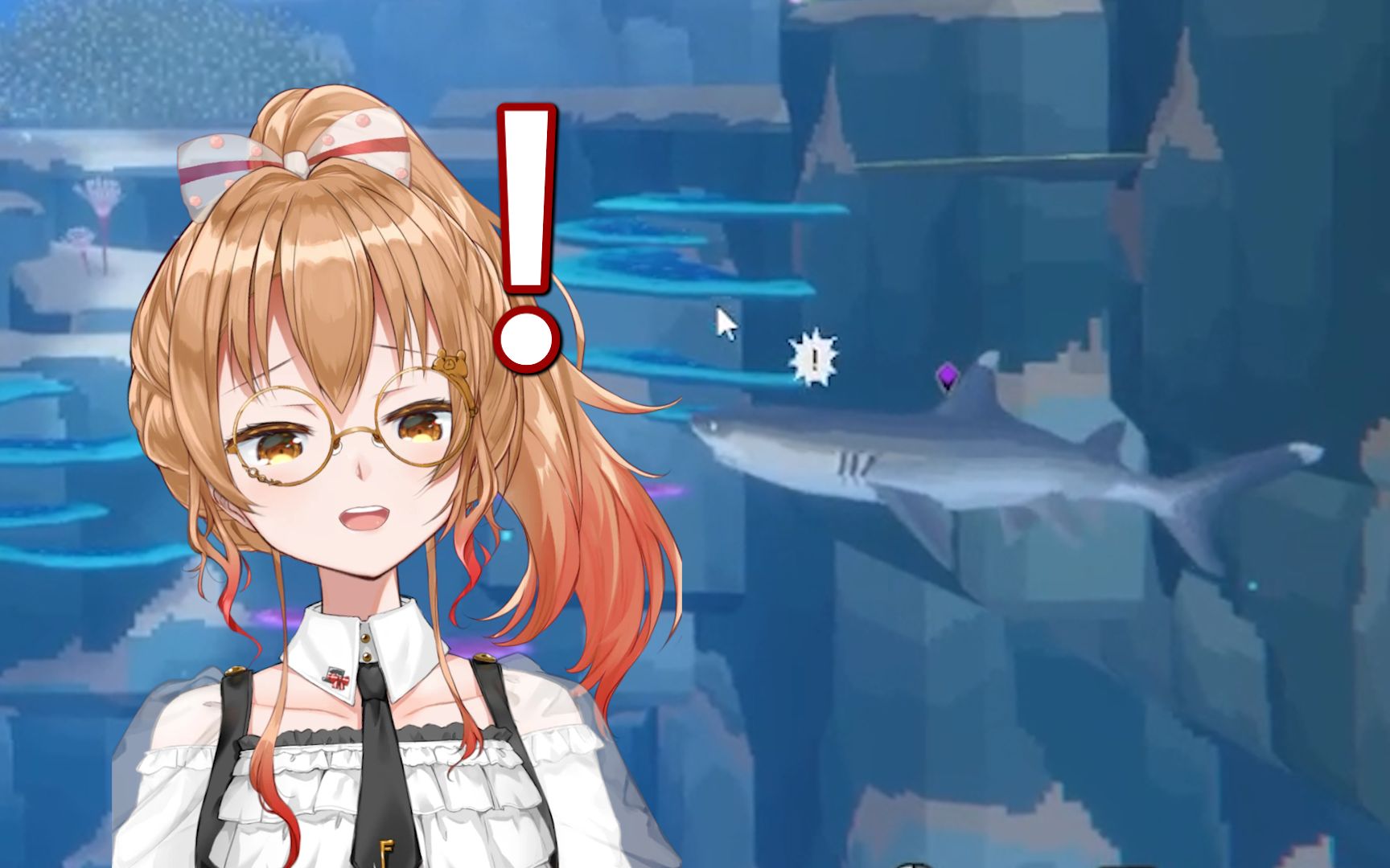 潜水员艾因与鲨鱼搏斗时不得不品的怪叫与变脸【艾因eine】