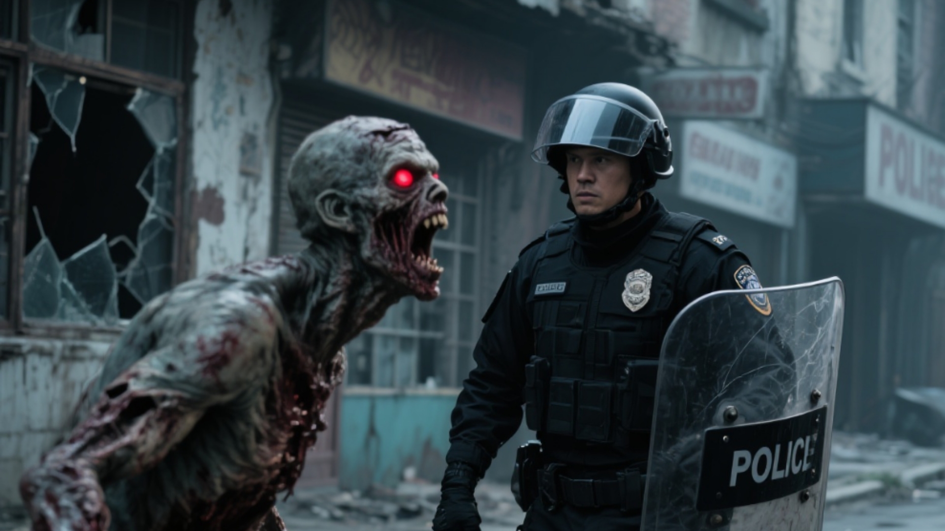 "你逃出了那里,但是这只丧尸的眼睛不对劲