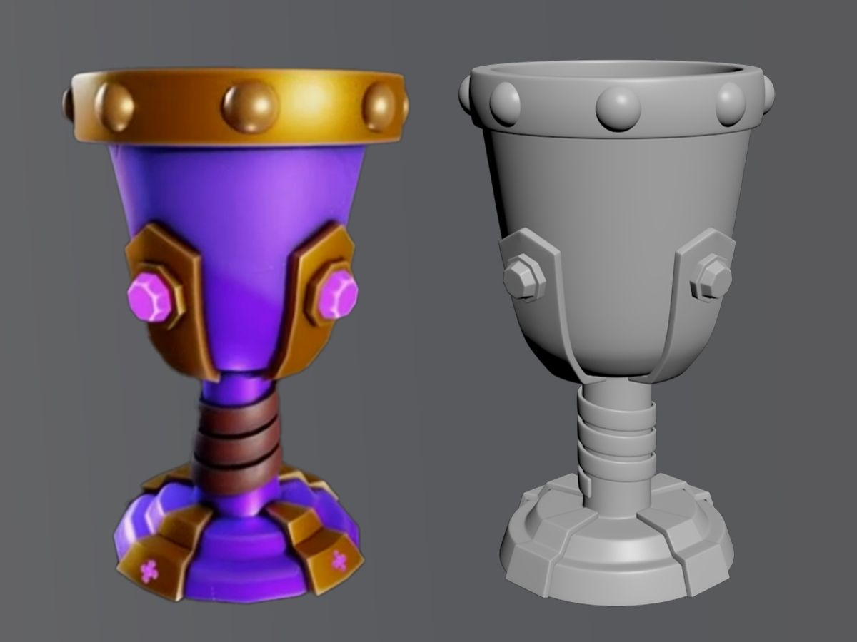 【3dmax建模】从0开始制作一个魔法杯,3dmax新手入门教程