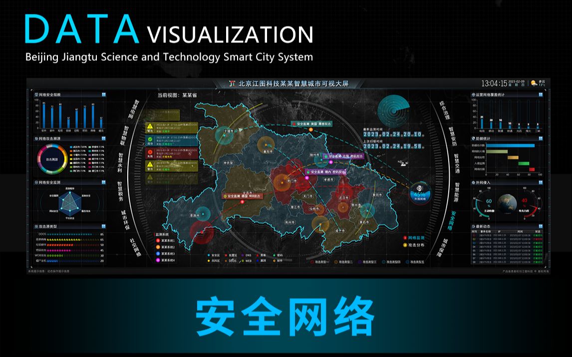 北京江图科技某某智慧城市可视化大屏安全网络哔哩哔哩bilibili