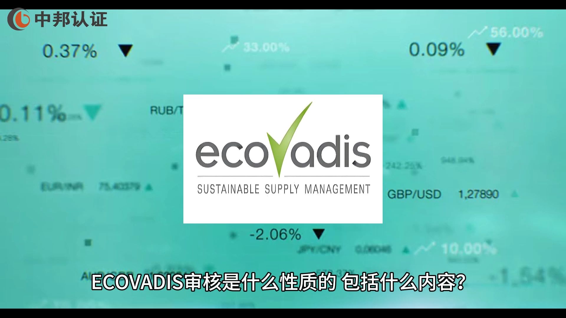 中邦ECOVADIS审核是什么性质的?哔哩哔哩bilibili