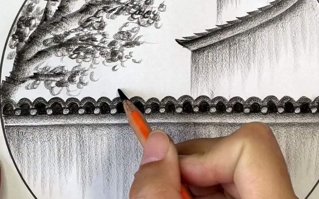 简简单单画古墙