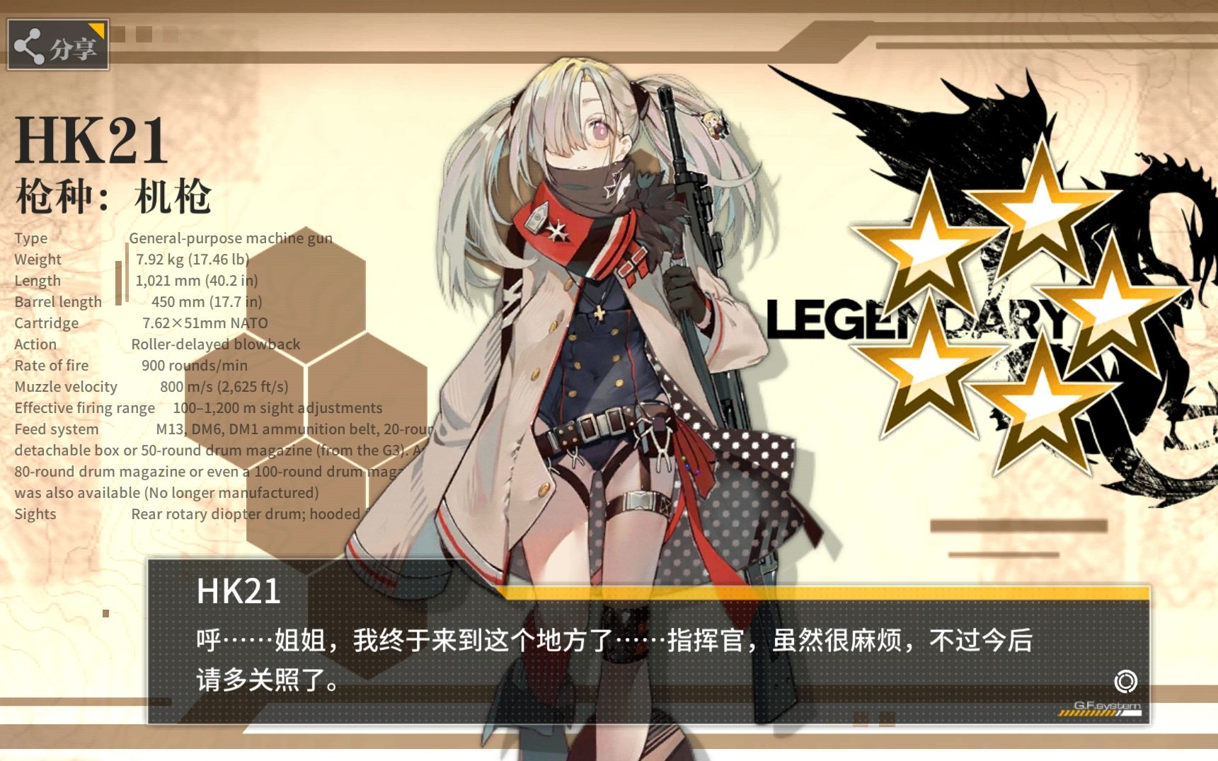 少女前线夏活有序紊流hk21猎豹m1打捞线路