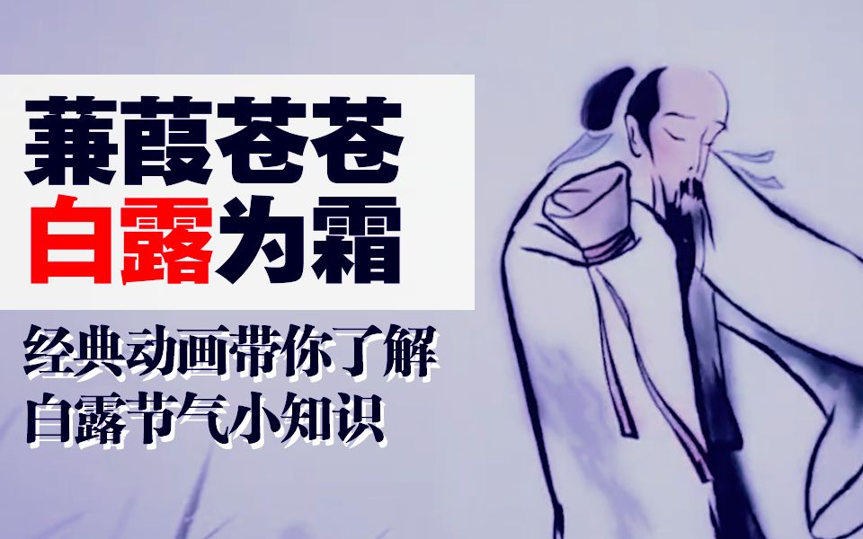 [图]蒹葭苍苍，白露为霜。经典动画带你了解白露节气小知识