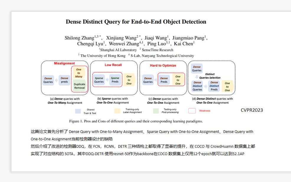 CVPR2023 | Dense&Distinct端到端目标检测器哔哩哔哩bilibili